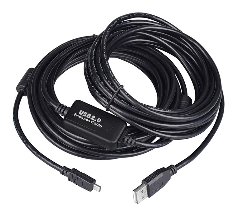 USB 2.0 A to 8-Pin Mini B Cable with Ferrite for Nikon CoolPix P90