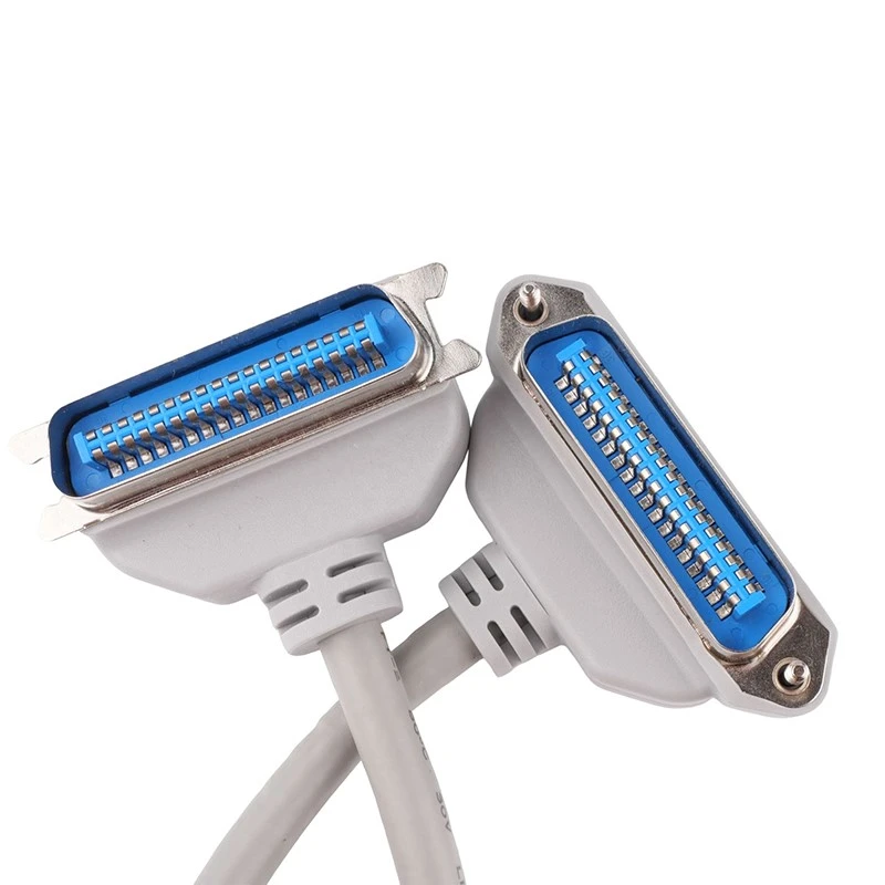 down angle CN36pin male to male printer cable with screw down angle CN36pin male to male printer cable with screw