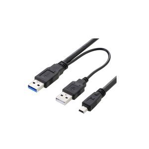 Dual Power USB 3.0 A Male a USB 3.0 Mini-B Male Cable