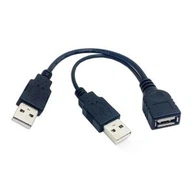 USB 2.0 A femella a 2 cables USB Splitter de doble USB