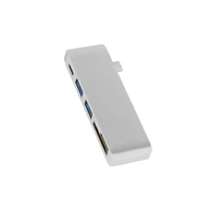 USB-C al port PD-Power 2 USB 3.0 Hub Lector de targetes SD / TF Combo Hub